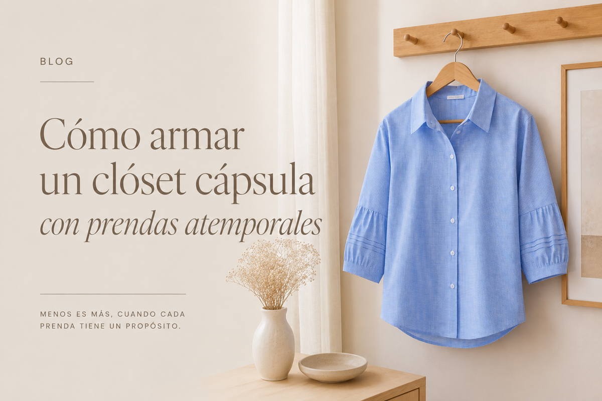Cómo armar un clóset cápsula con prendas atemporales