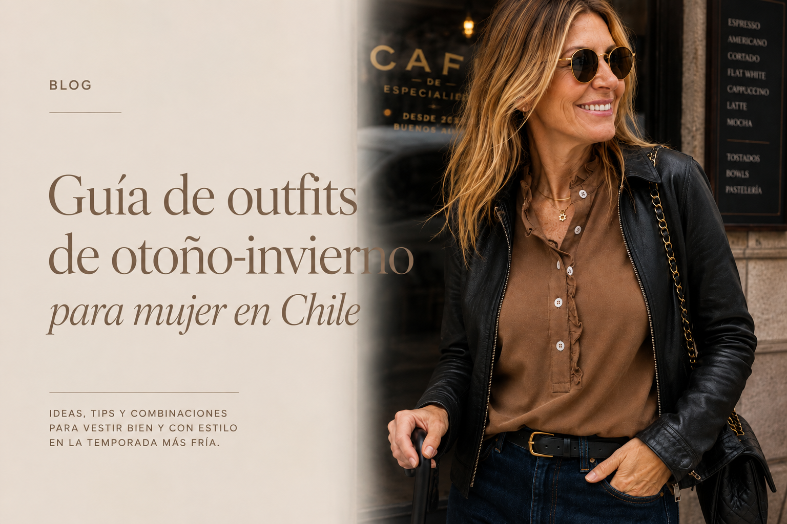 Guía de outfits de otoño-invierno para mujer en Chile