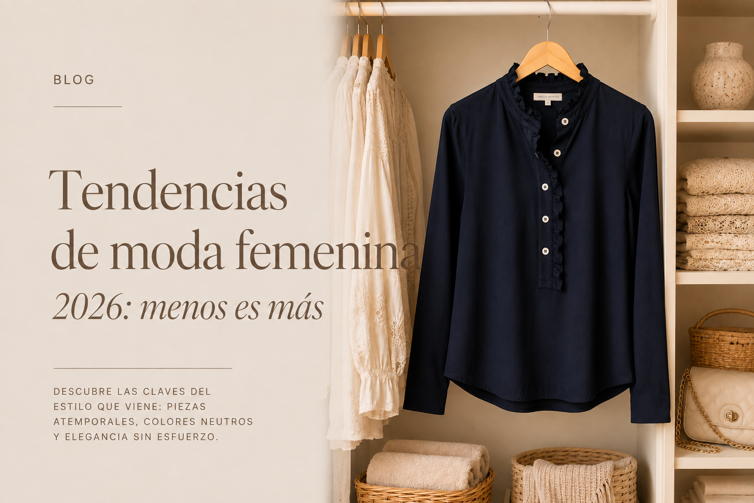 Tendencias de moda femenina 2026: menos es más