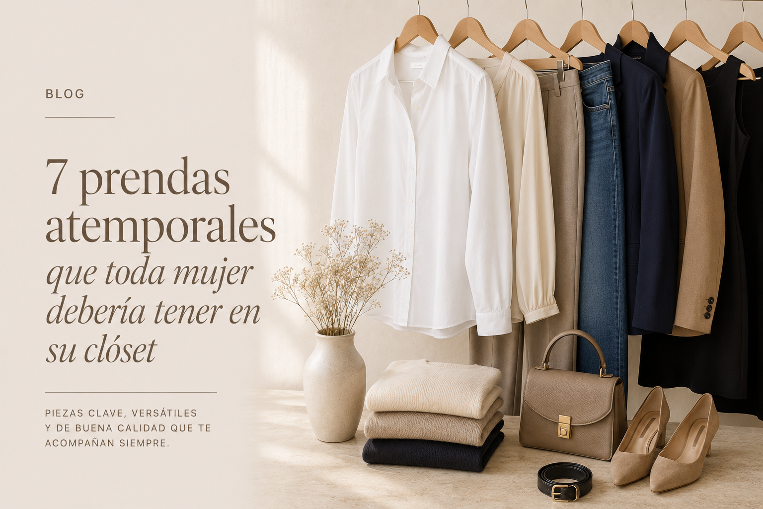 7 prendas atemporales que toda mujer debería tener en su clóset