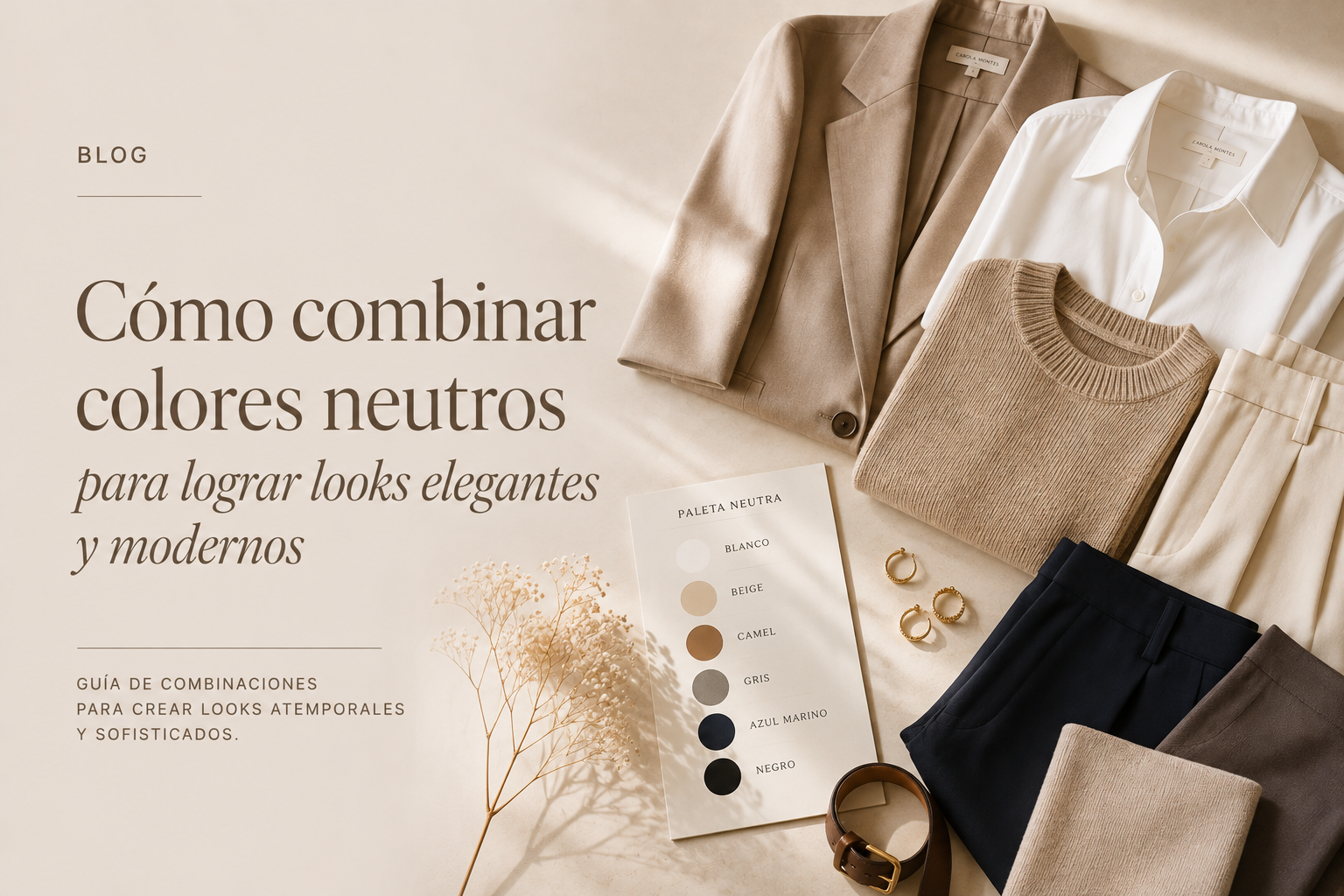 Cómo combinar colores neutros para lograr looks elegantes y modernos