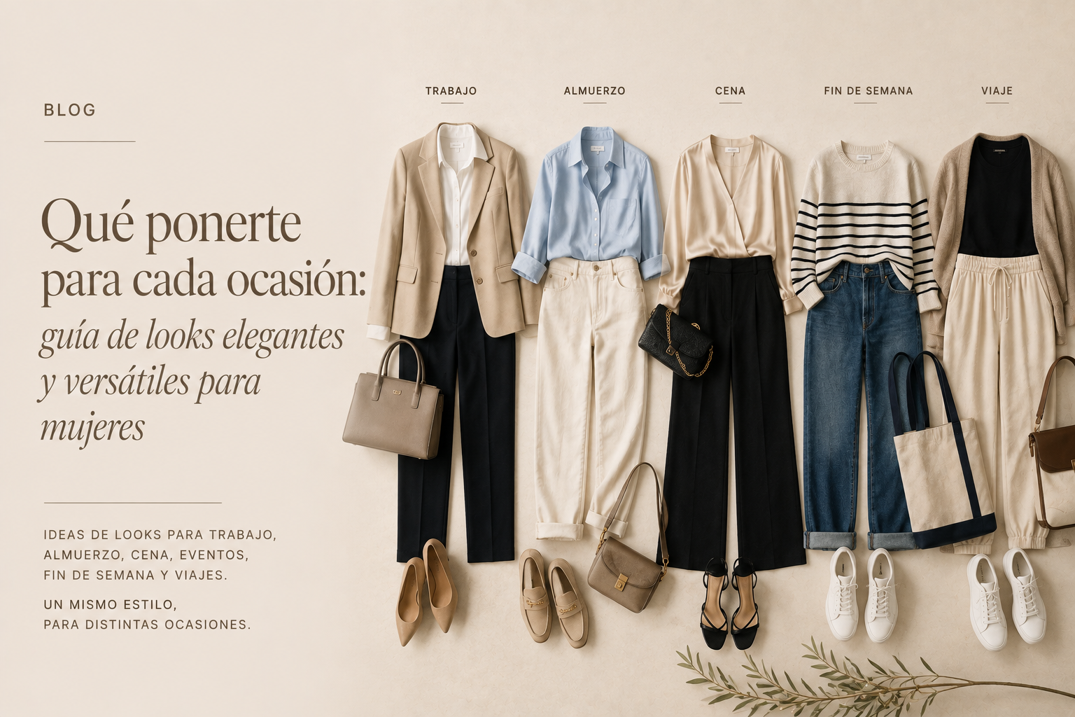 Qué ponerte para cada ocasión: guía de looks elegantes y versátiles para mujeres