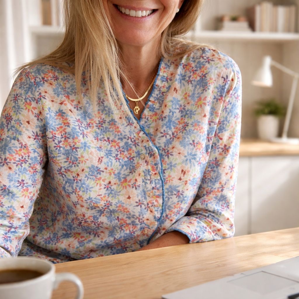 Blusa Almudena Celeste