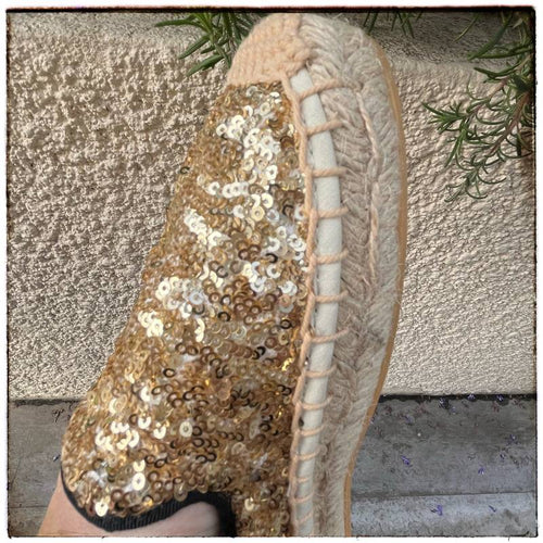 Alpargata Dorada Lentejuela image 1