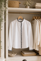 Blusa Carola Blanca/ Negra