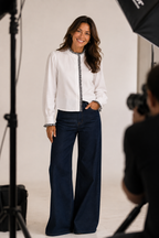 Blusa Carola Blanca/ Negra