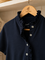 Polera Luz Azul Marino Manga Corta