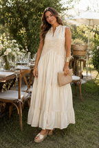 Vestido Salvia Mantequilla