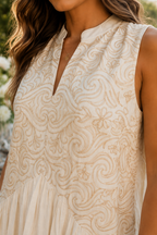 Vestido Salvia Mantequilla