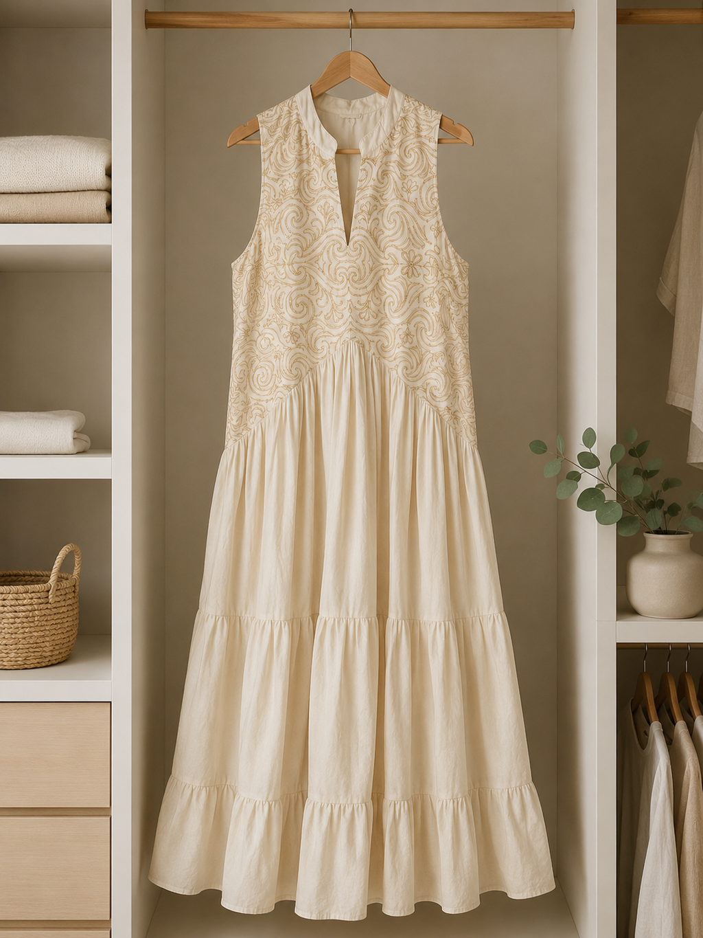 Vestido Salvia Mantequilla