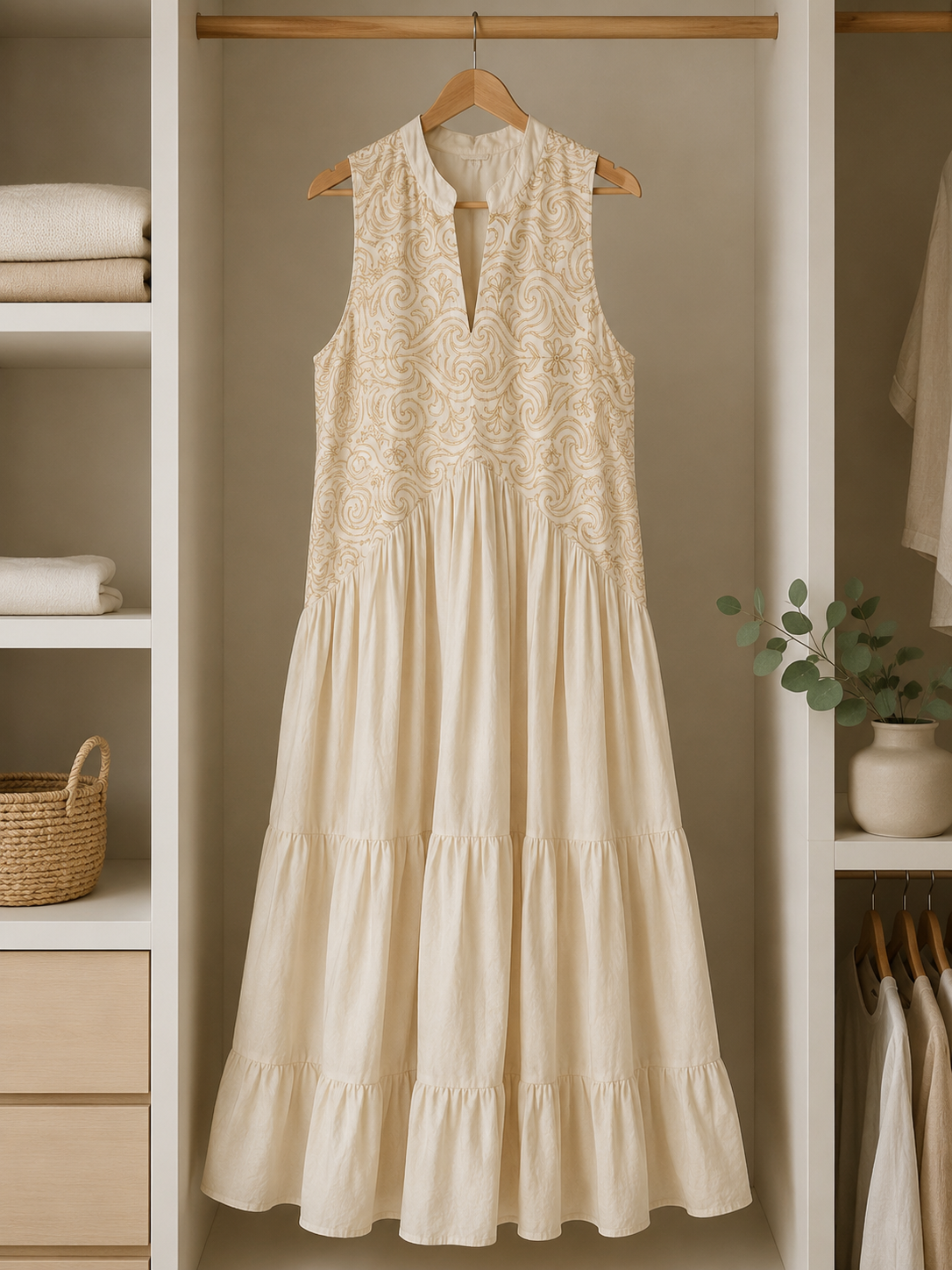 Vestido Salvia Mantequilla