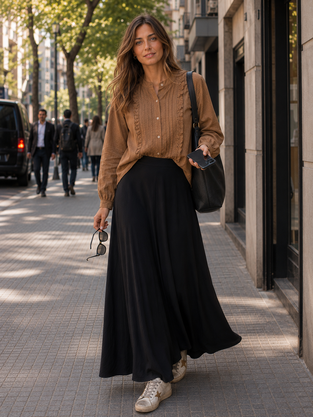 Pollera Carolina Negra