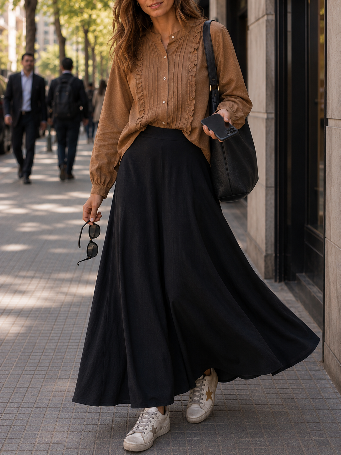 Pollera Carolina Negra