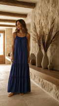 Vestido Cotton Azul Marino