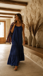 Vestido Cotton Azul Marino