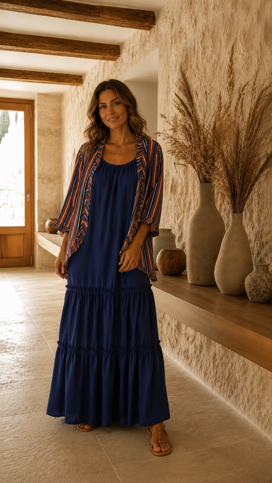 Vestido Cotton Azul Marino