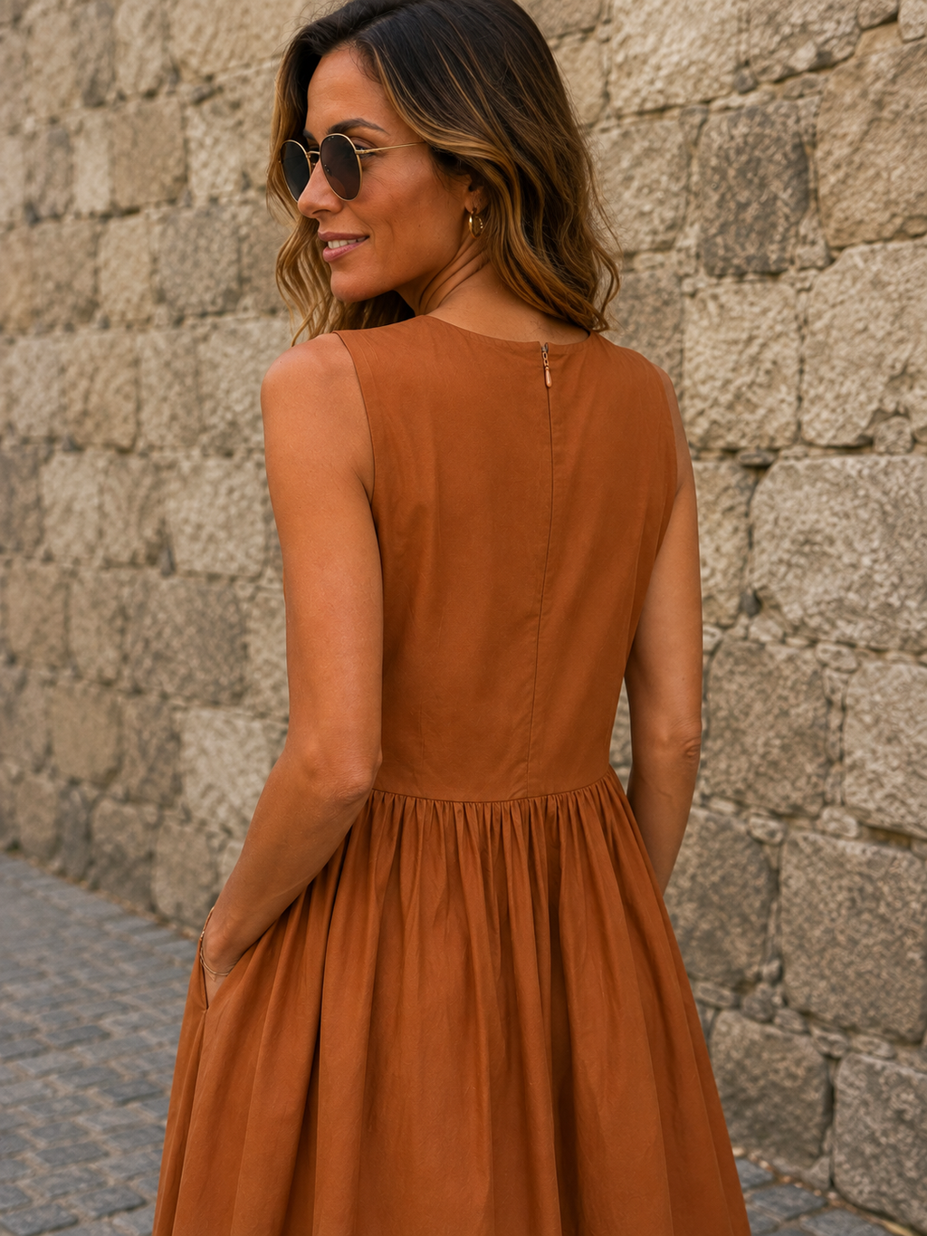 Vestido Bombai Mostaza