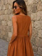 Vestido Bombai Mostaza