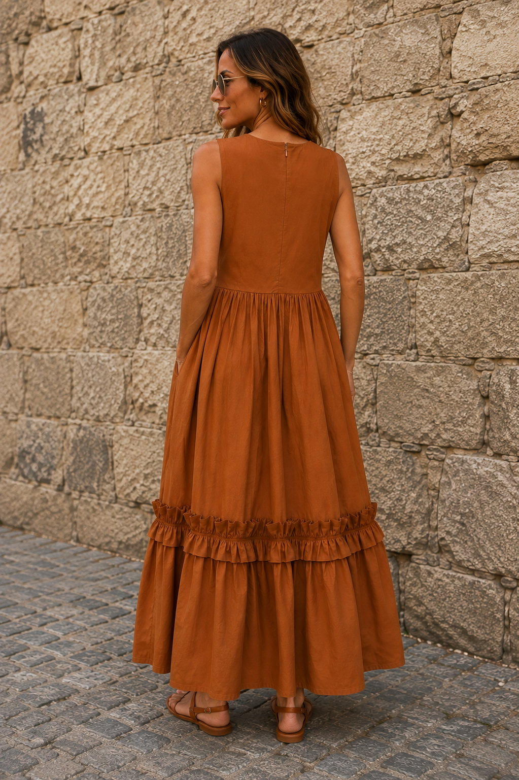 Vestido Bombai Mostaza