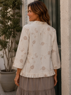 Tapado Málaga Beige Flores