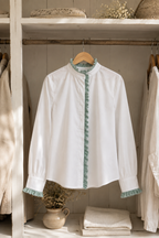 Blusa Carola Blanca/ Verde