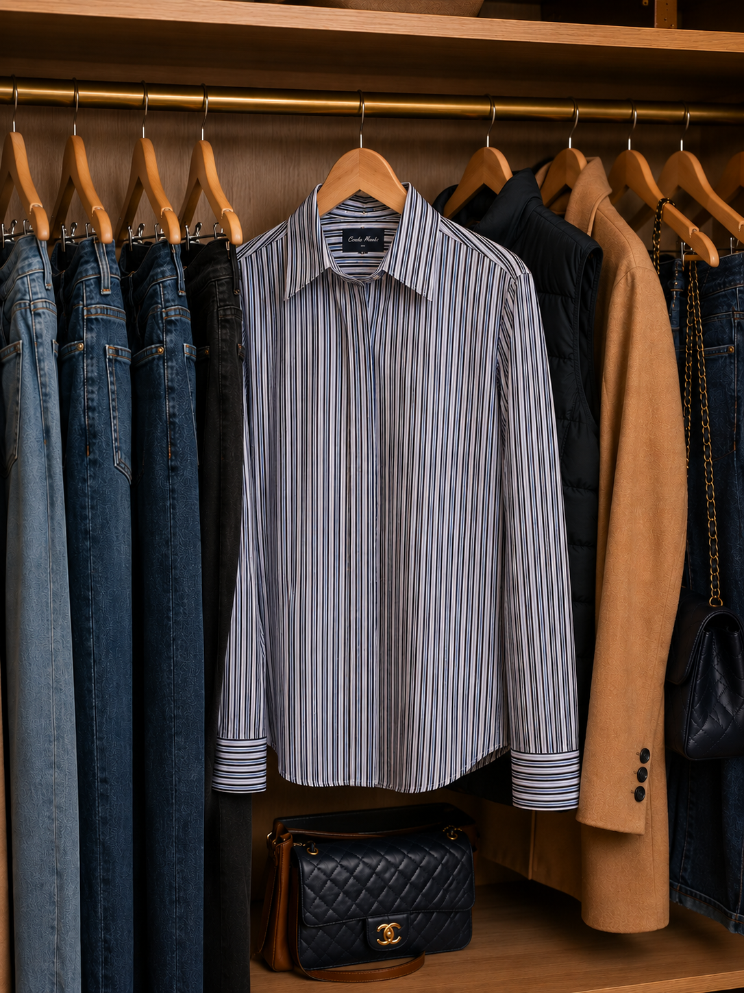 Blusa Nativa Líneas — Algodón Pima Premium | Carola Montes