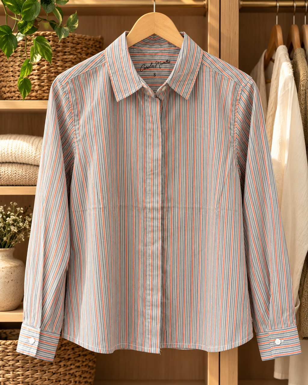 Blusa Nativa Azul Naranjo