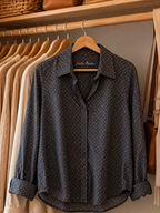 Blusa Nativa Mini Lunares — Algodón Pima Premium | Carola Montes