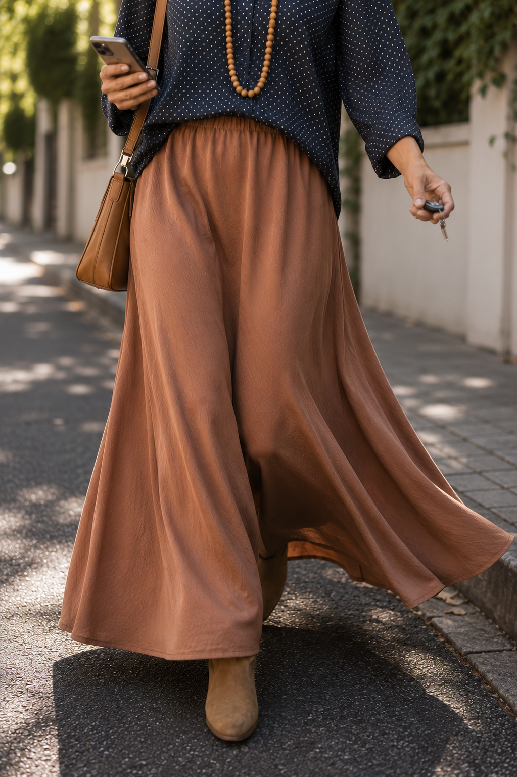 Pollera Carolina Camel