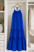 Vestido Cotton Azulino — Algodón Pima Premium | Carola Montes
