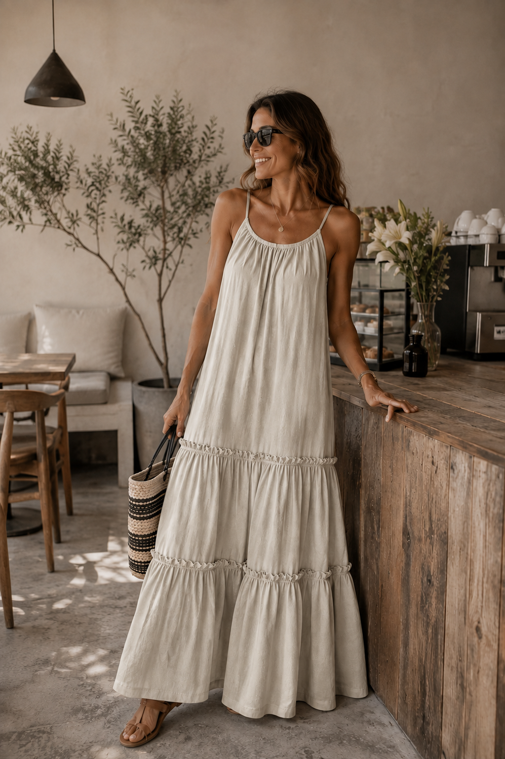 Vestido Cotton Gris Perla — Algodón Pima Premium | Carola Montes