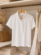 Polera Luz Blanca Manga Corta
