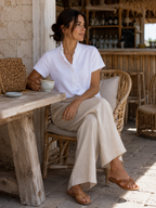Polera Luz Blanca Manga Corta
