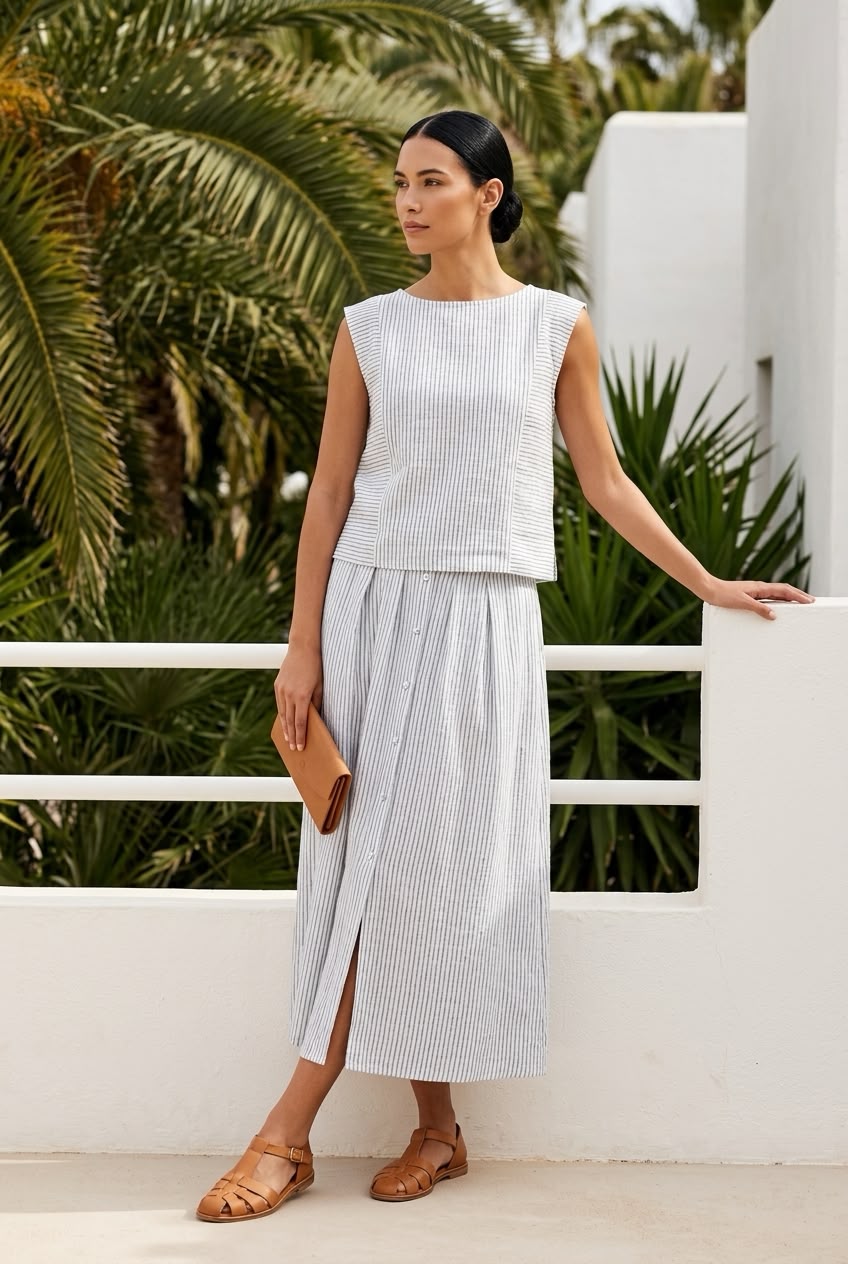 Conjunto Alicante Blanco/Negro
