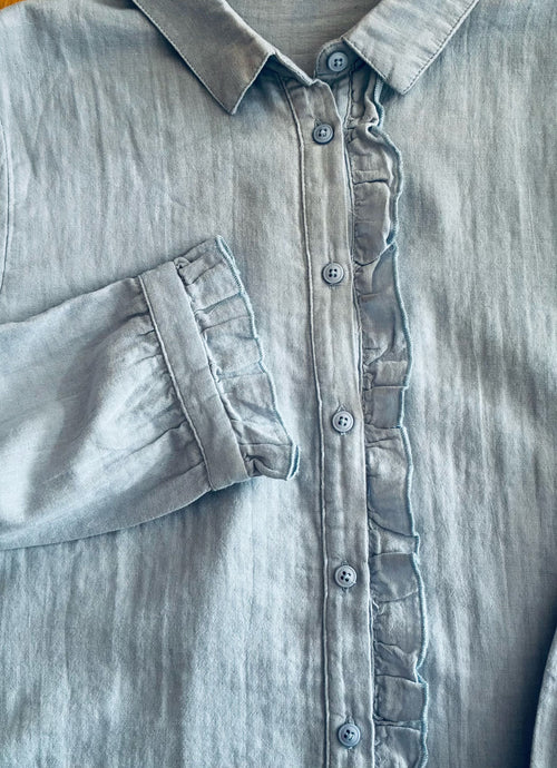 Blusa Aura  Celeste Ceniza