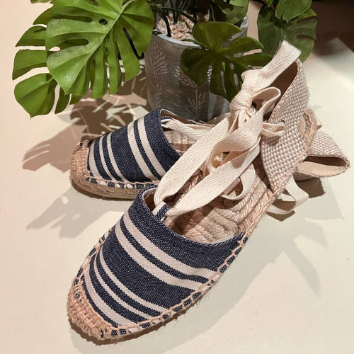 Alpargatas líneas azul #37 image 0