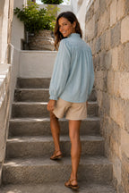Blusa Laurentina Celeste