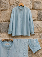 Blusa Laurentina Celeste