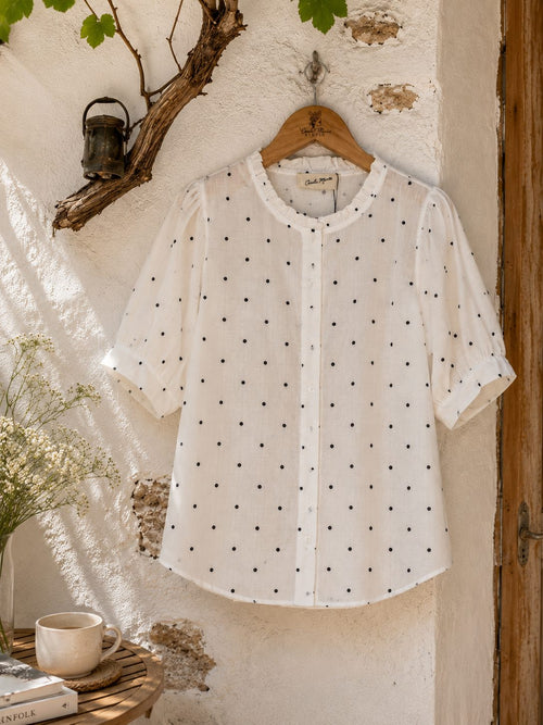 Blusa Lunares Azul