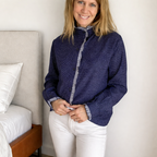 Blusa Carola Azul Puntitos