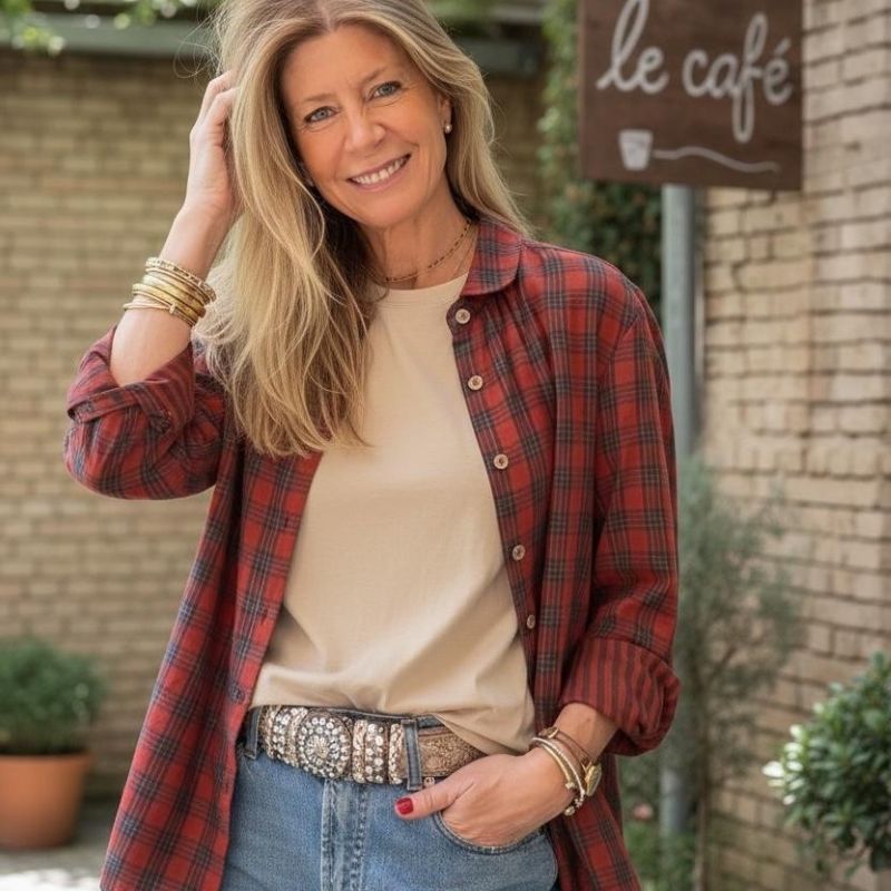 Blusa Country Roja
