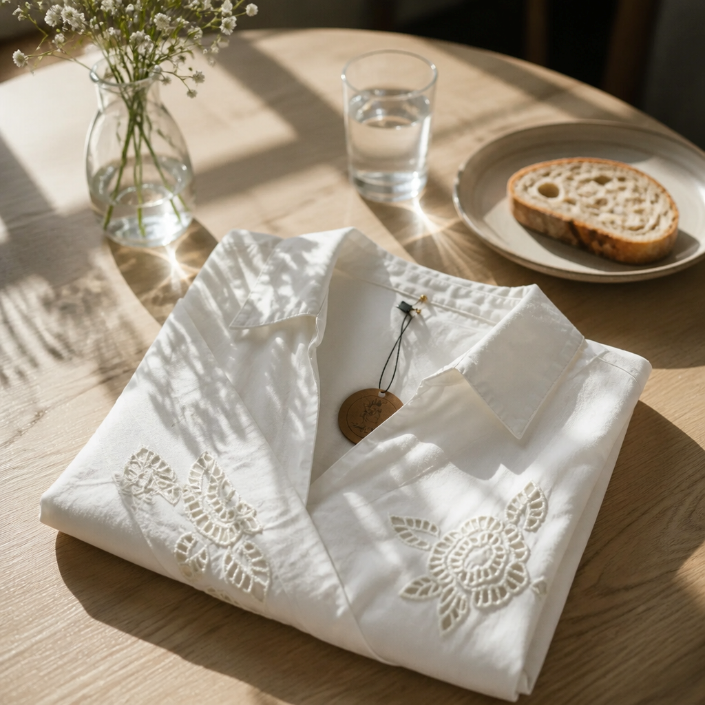 Blusa Flora Blanca
