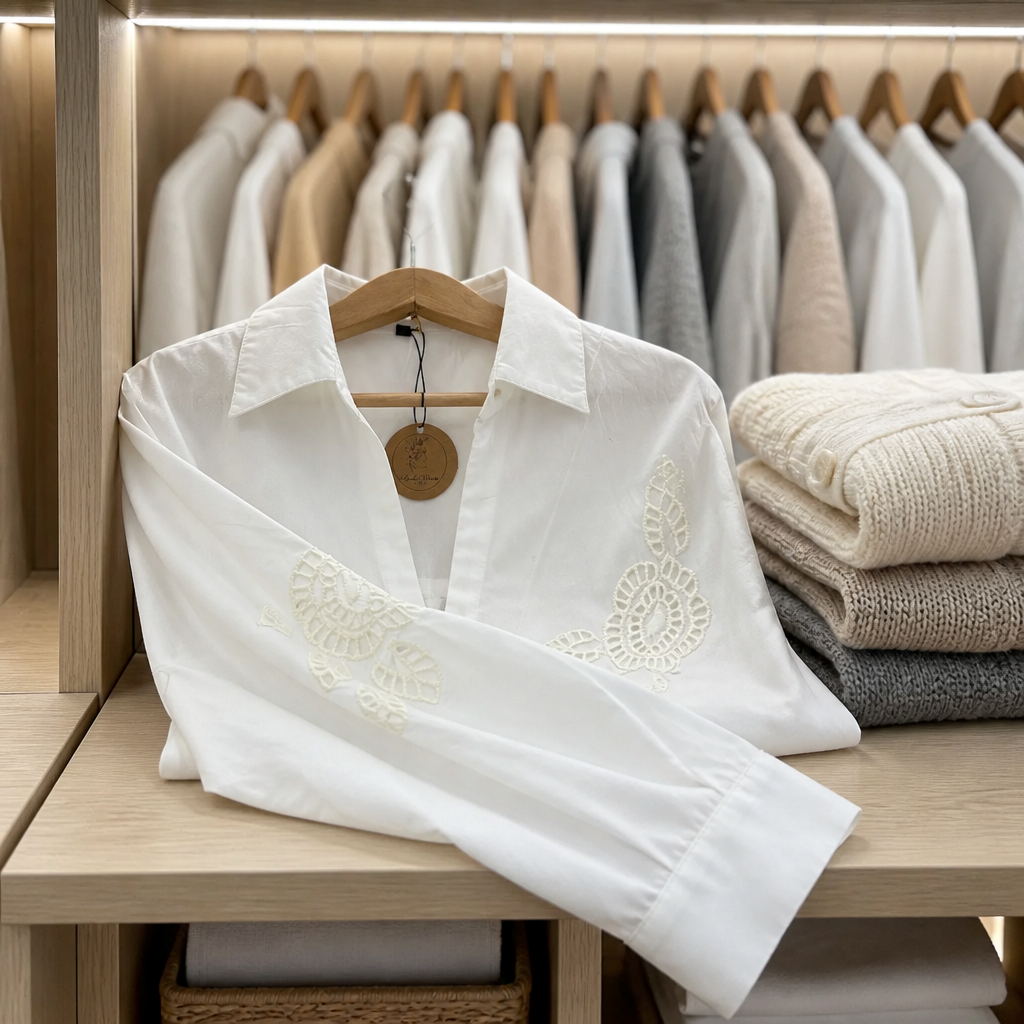 Blusa Flora Blanca