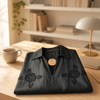 Blusa Flora Negra