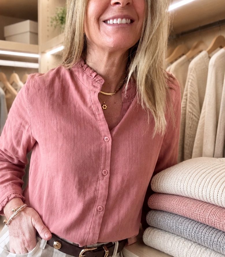 Blusa Margarita Rosa Viejo