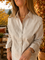 Blusa Nativa Líneas Beige