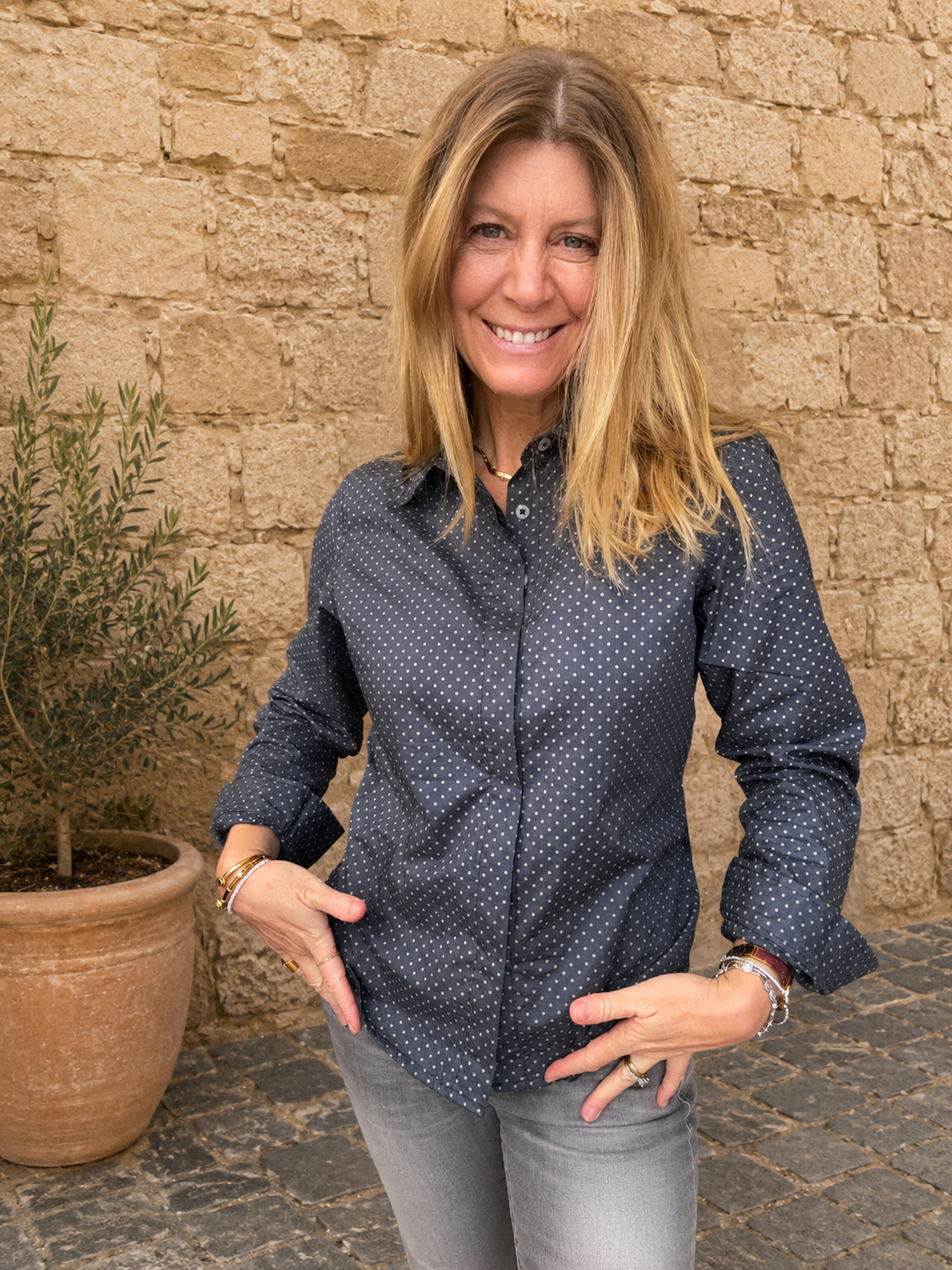 Blusa Nativa Mini Lunares