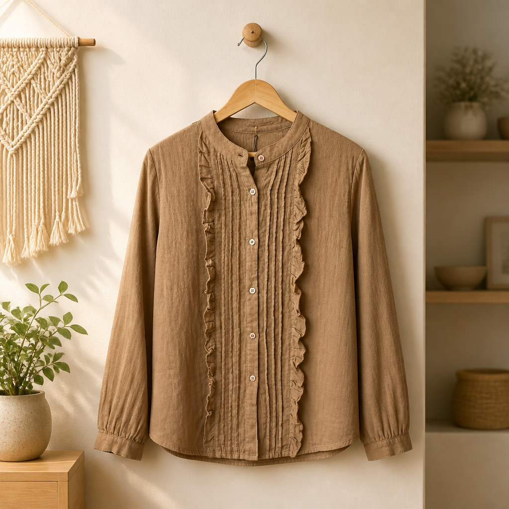 Blusa Panchita Café Tabaco