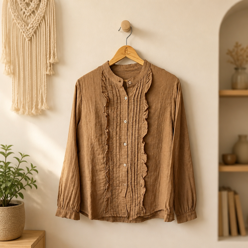 Blusa Panchita Café Tabaco