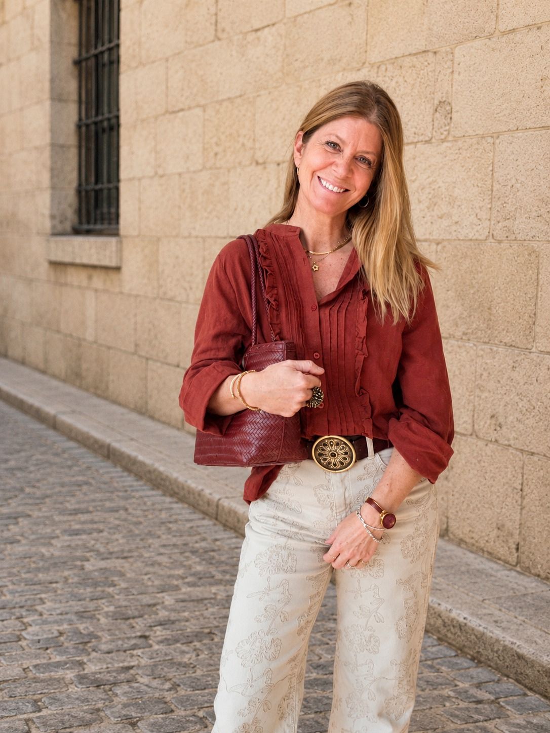 Blusa Panchita Terracota